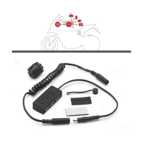 Kit Power Givi Hub P S110 Alimentacion Interna Bolsa Deposito S111