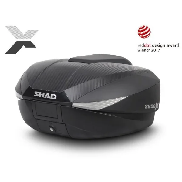 Baúl Moto Expandible SHAD SH58X Carbono Premium |D0B58206|