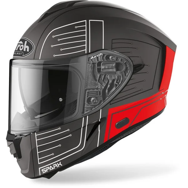 Casco Airoh Spark Cyrcuit Rojo Mate |SPC55|
