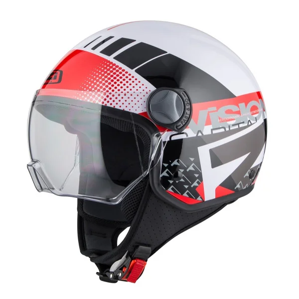 Casco Nzi Capital Vision Plus Blanco Rojo |150321A197|