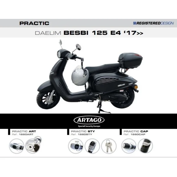 Candado Artago Art Daelim S16 125 E4 17| 1660ART |