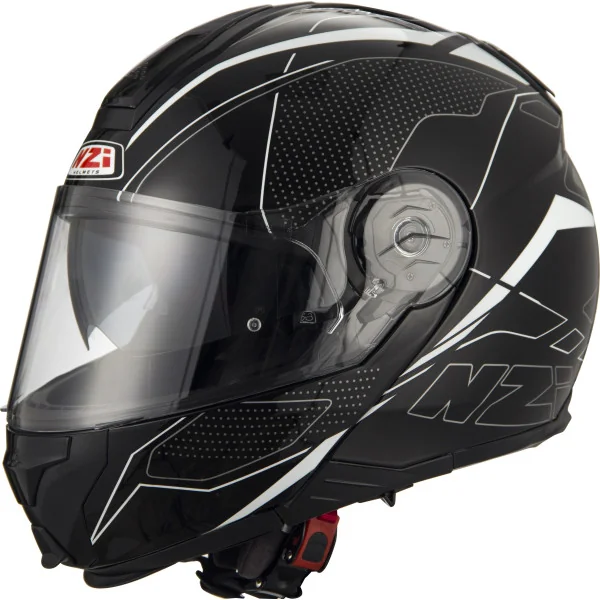 Casco NZI Combi2 Duo Graphics Visor Sword Negro/Blanco Brillo |150299A050|