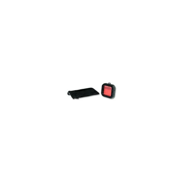 Filtro Deluxe Rojo C/Marco Negro Para H3+/H4