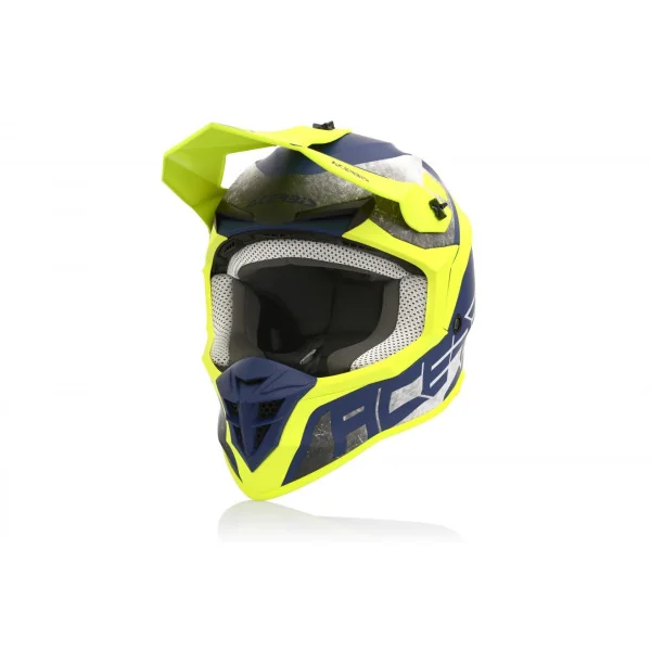 Casco Acerbis Linear Amarillo Fluor Azul |0024473.274|