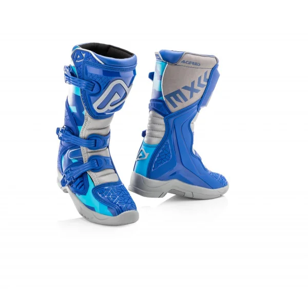 Botas Infantil Acerbis X-Team Jr Azul Gris |0024249.249|