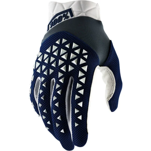 Guantes 100% Airmatic Azul Marino Blanco |3330658|