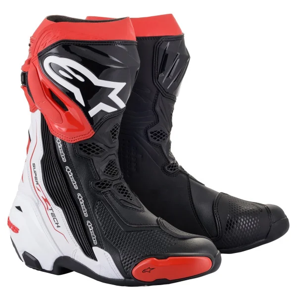 Botas Alpinestars Superterch R Negro Blanco Rojo |2220021-123|