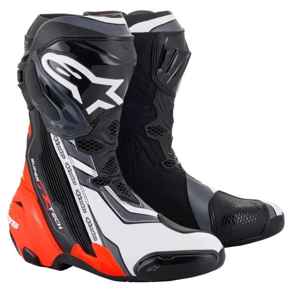 Botas Alpinestars Superterch R Negro Rojo Fluor |1329|