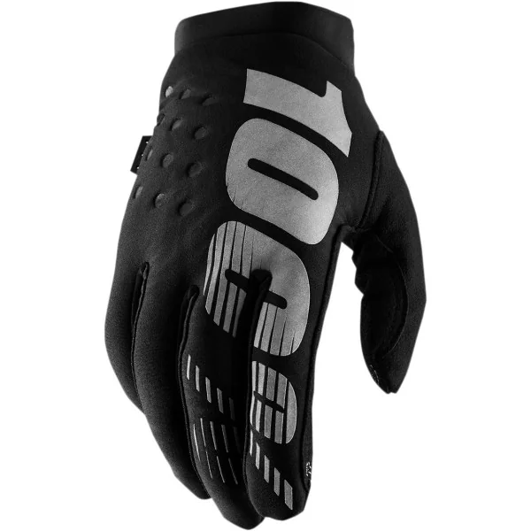 Guantes 100%  Infantil Brisker Negro Gris |33321438|