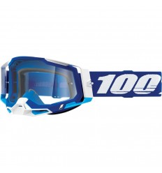 Máscara 100% Racecraft 2 Azul Lentes Clear