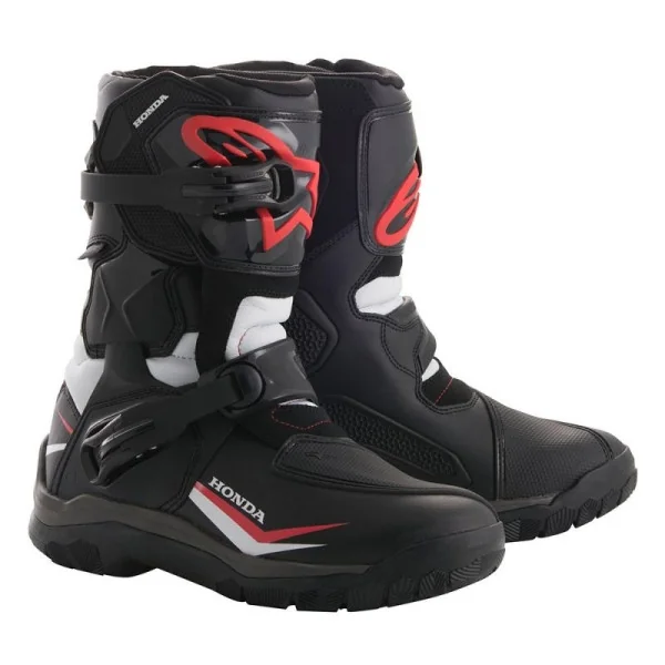 Botas Alpinestars Belize Drystar Boots Negro Blanco Rojo Honda|2047117-123|