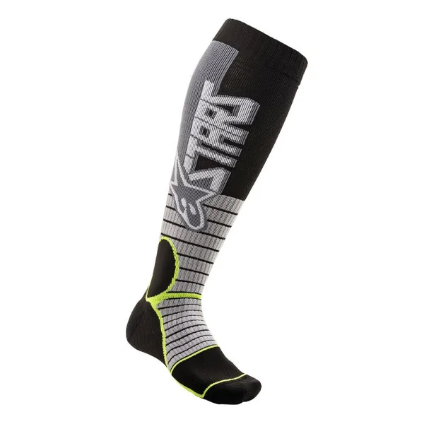 Calcetines Alpinestars Mx Pro Cool Gray Yellow Fluo |4701520-905|