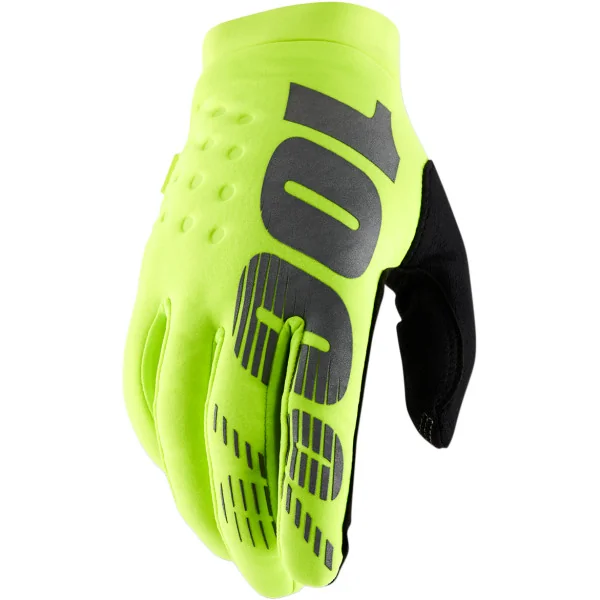 Guantes 100% Brisker Amarillo Fluor |33305707|