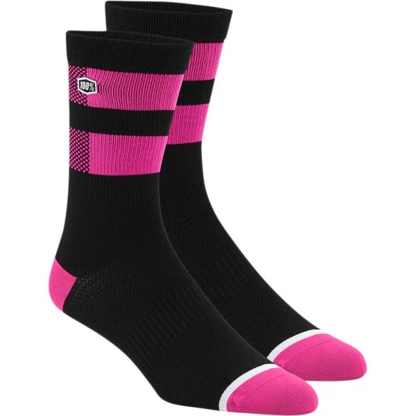 Calcetines 100% Flow Negro Rosa |34310694|