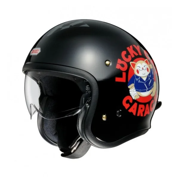 Casco Shoei J·O The Lucky Cat Garage Tc5 Negro Gris |CSJO601052|