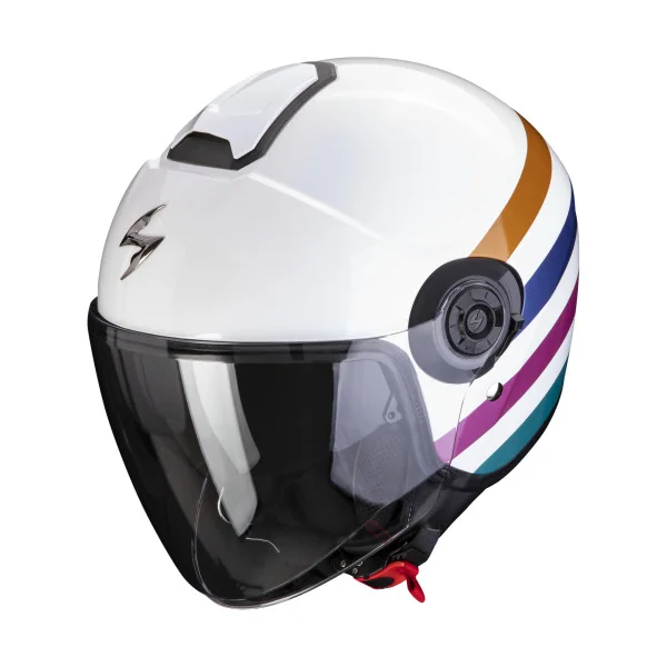 Casco Scorpion Exo-City II Bee Blanco Verde Oro |183-423-317|