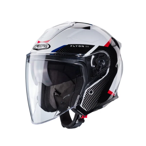 Casco Caberg Flyon II Boss Blanco Rojo Azul |C4HF60M6|