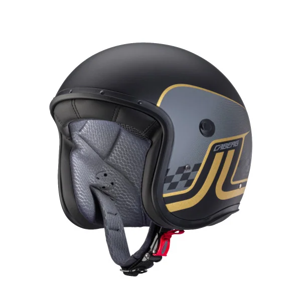 Casco Caberg Freeride Trophy Negro Gris Mate Dorado |C4CX00L4|