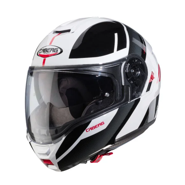 Casco Caberg Levo X Manta Blanco Antracita Negro Rojo |C0GE60L3|