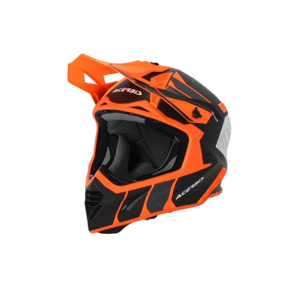 Casco Acerbis X-Track 2206 Naranja Fluor Negro |0025032.442|