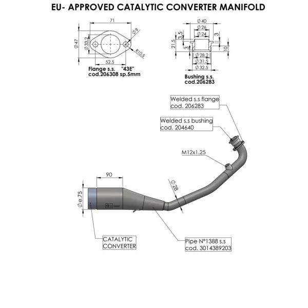 Catalytic Converter LEO VINCE /18120554/