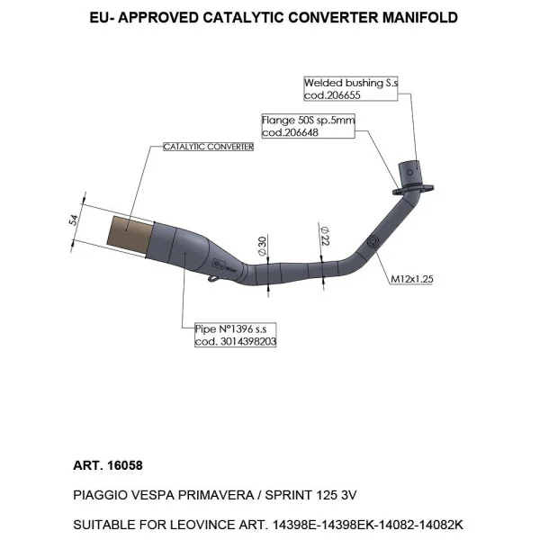Catalytic Converter LEO VINCE /18120561/