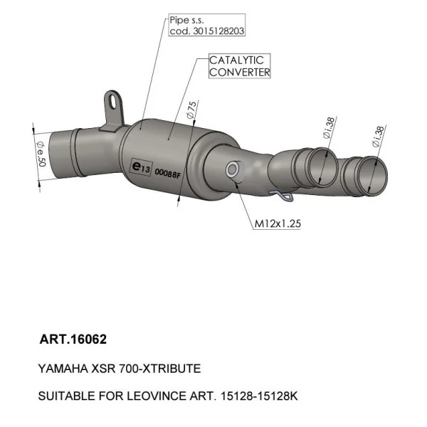 Catalytic Converter LEO VINCE /18120566/