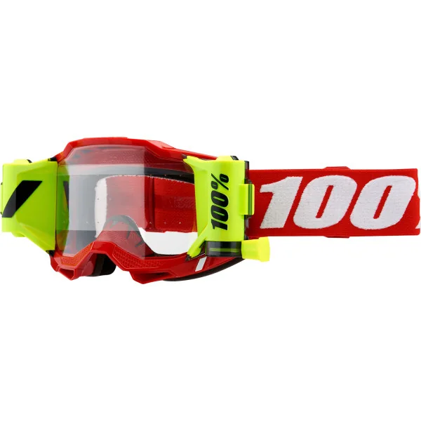 Máscara 100% Accuri 2 Forecast Rojo Amarillo Fluor |26013300|