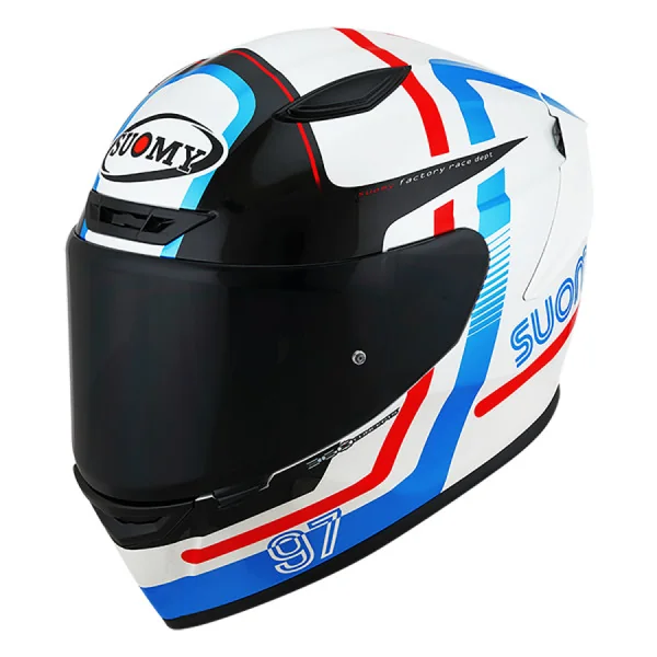 Casco Suomy Track-1 Ninety Seven Blanco Rojo |K6T10001|
