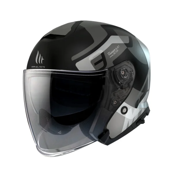 Casco Mt Thunder 3 Sv Jet Silton B2 Gris Perla Mate |11209481223|