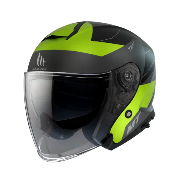 Casco Mt Thunder 3 Sv Jet Cooper A3 Amarillo Fluor Mate |11209500333|