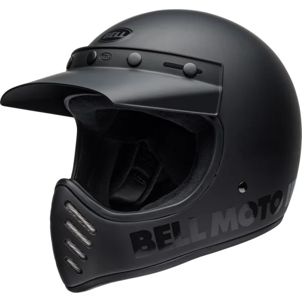 Casco Bell Moto 3 Classic Blackout Mate Brillo |8007745014|