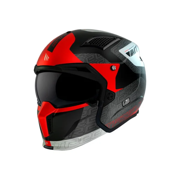 Casco Mt Streetfighter Sv S Totem B15 Rojo Perla Mate |132799511523|