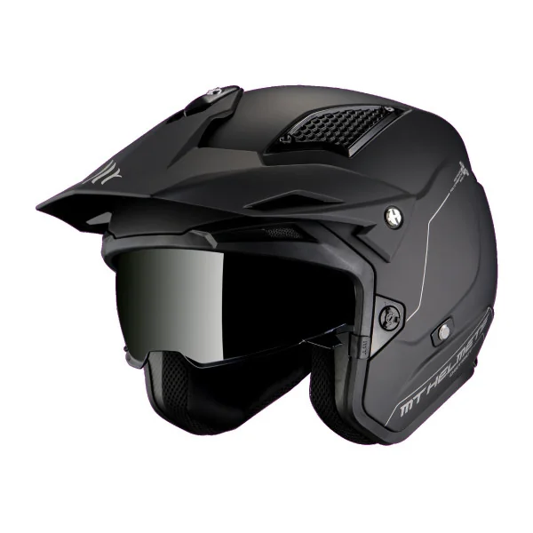 Casco Mt District Sv S Solid Negro Mate |13450000103|