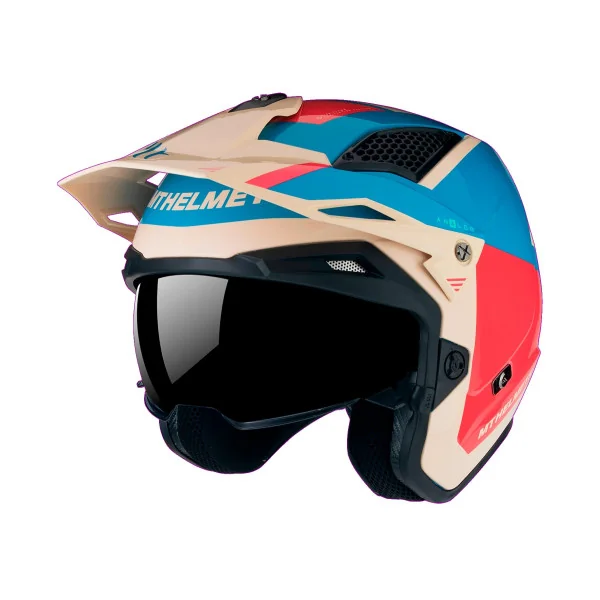 Casco Mt District Sv S Analog Azul Rojo Brillo |13457943713|