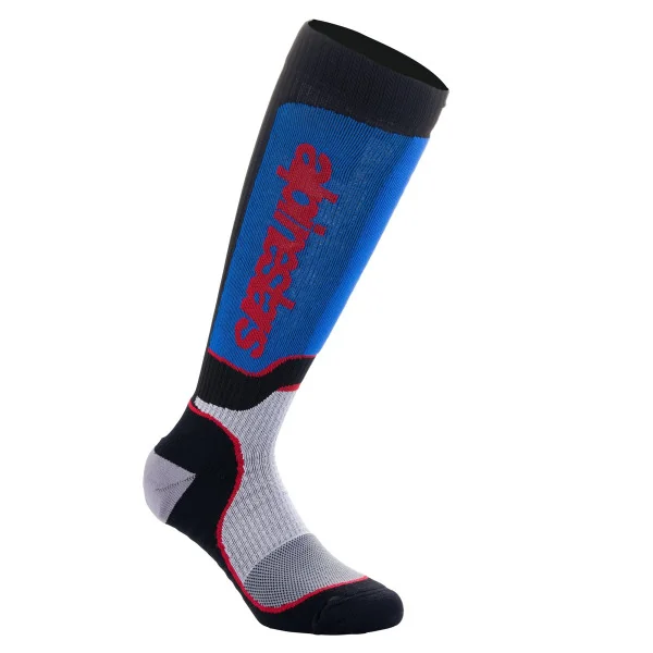 Calcetines Alpinestars Mx Plus Negro Blanco Azul |4702324-1226|