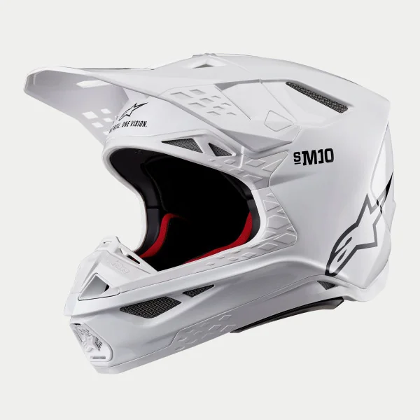 Casco Alpinestars Supertech S-M10 Solid Blanco Brillo |8300123-2180|