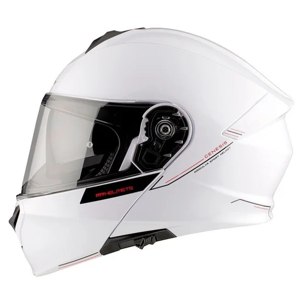 Casco MT Genesis SV Solid A0 Blanco Brillo |1347000001|