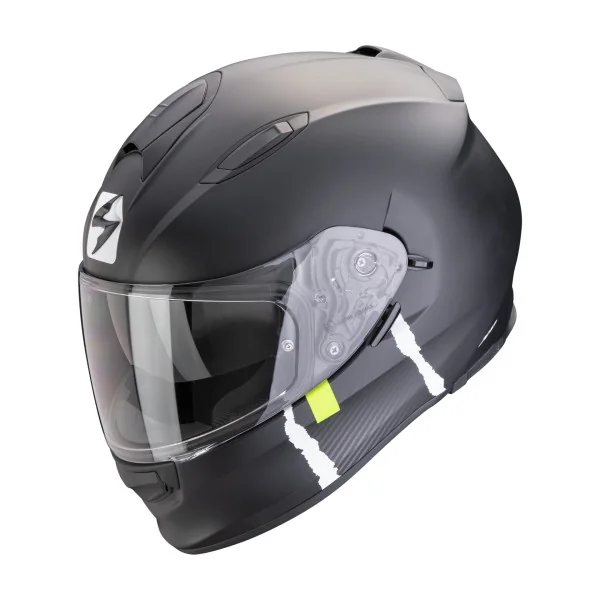 Casco Scorpion Exo-491 Code Negro Mate Plata  |48-451-159|