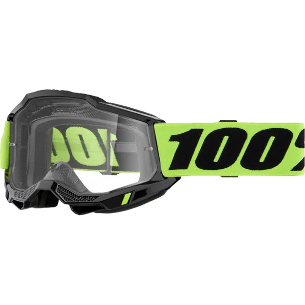 Máscara 100% Accuri 2 Neon Amarillo Fluor Transparente |26013463|
