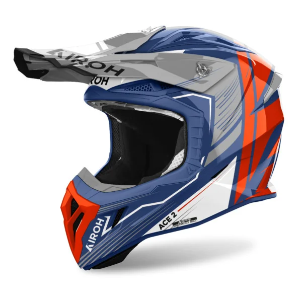 Casco Airoh Aviator Ace 2 Engine Cerulean Brillo |AV22E82|