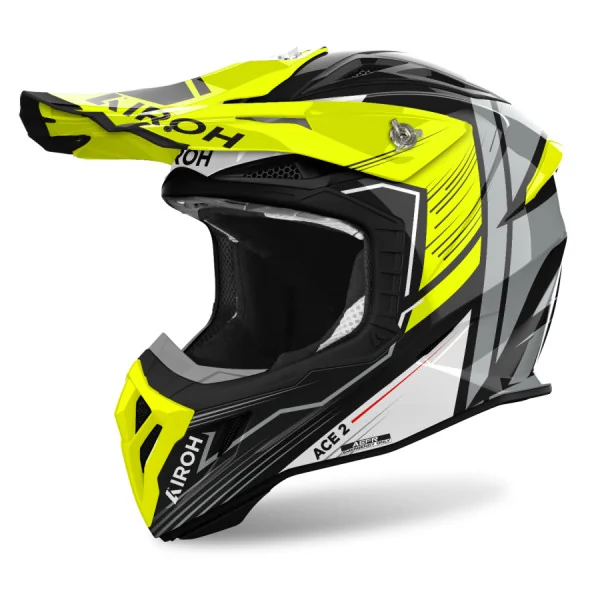 Casco Airoh Aviator Ace 2 Engine Amarillo Brillo |AV22E31|