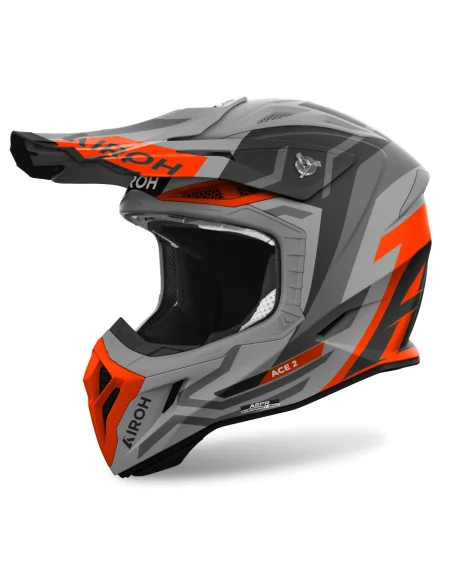 Casco Airoh Aviator Ace 2 Ground Naranja Mate |AV22G32|
