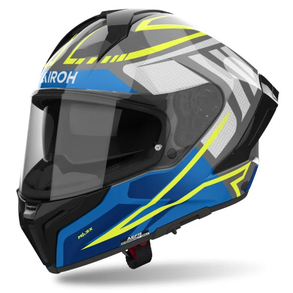 Casco Airoh Matryx Rider Azul Brillo |MXR18|