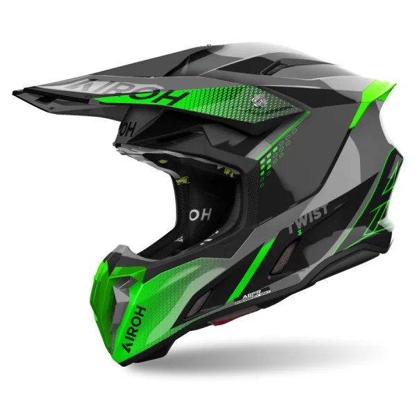 Casco Airoh Twist 3 Shard Verde Brillo |TW3S33|