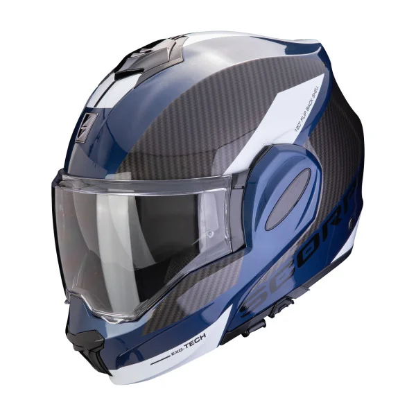 Casco Scorpion Exo-Tech Evo Team Azul Negro Blanco |118-457-170|
