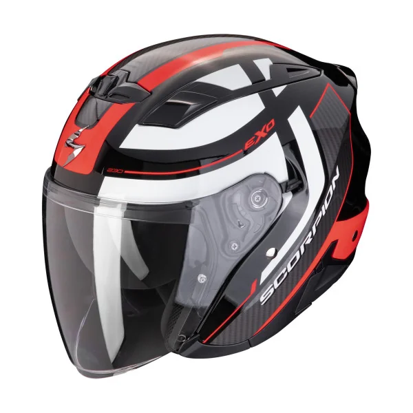 Casco Scorpion Exo 230 Pul Negro Rojo |23-454-24|