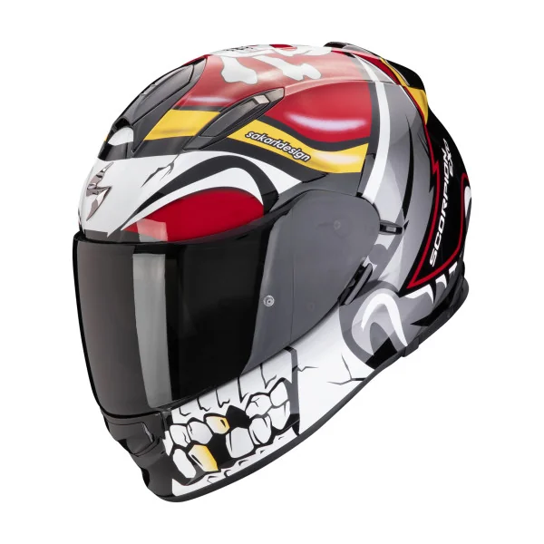 Casco Scorpion Exo 491 Pirate Rojo |48-452-01|
