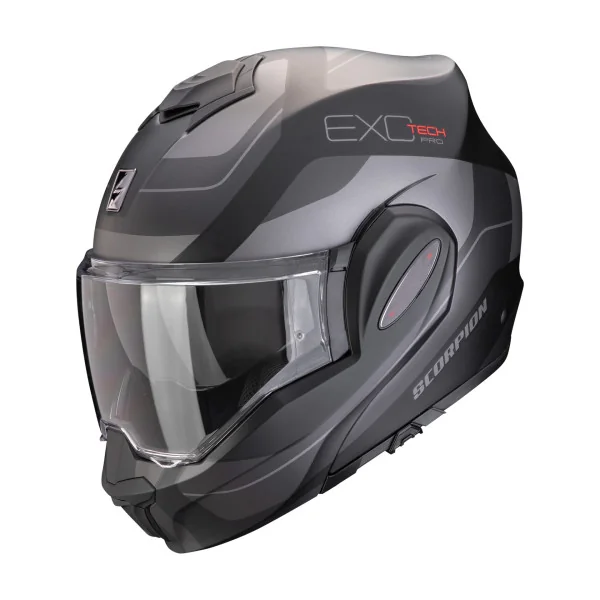 Casco Scorpion Exo-Tech Evo Pro Commuta Negro Mate Plata |119-435-159|