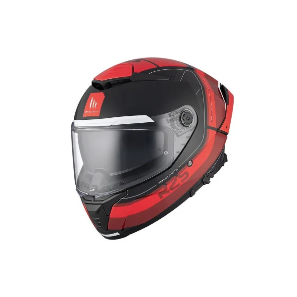 Casco Mt Thunder 4 Sv R25 B35 Rojo Negro Brillo |1308A991351|